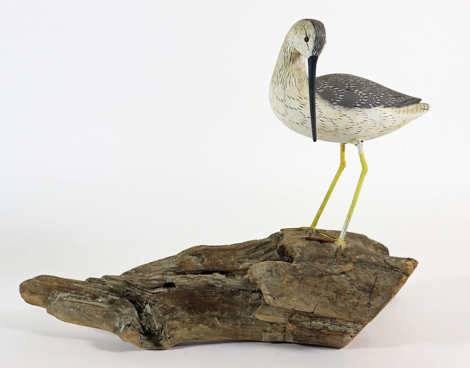 CURTIS WATERFIELD YELLOWLEGS SHOREBIRD DECOY (1 of 3)