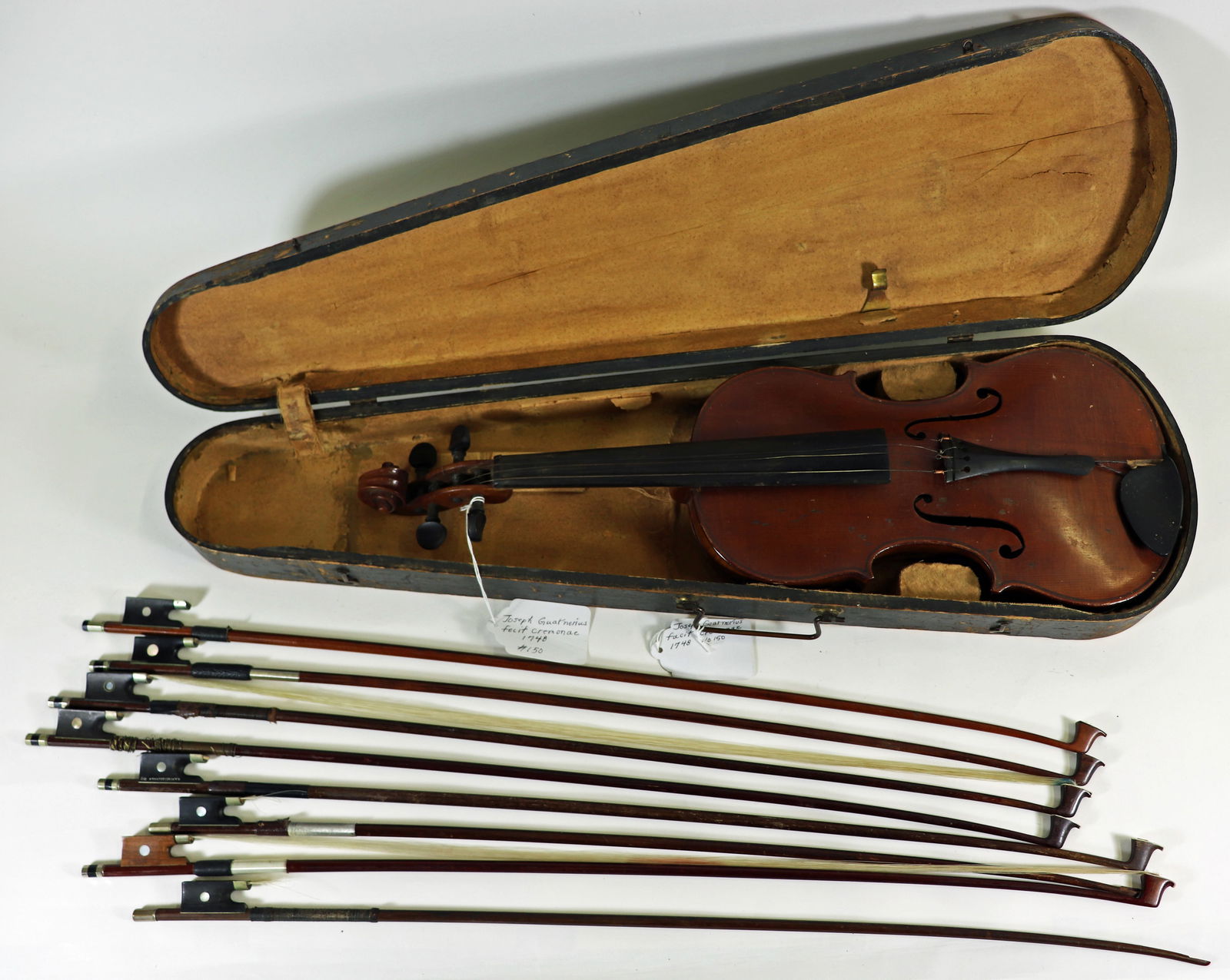 Joseph Guarnerius Violin & Bows