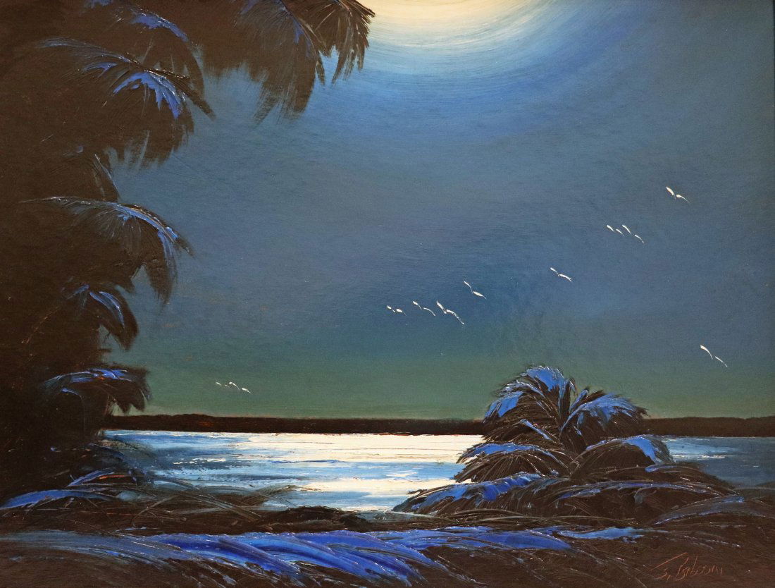 JAMES GIBSON BLUE RIVER HIGHWAYMEN PAINTING (1 of 4)