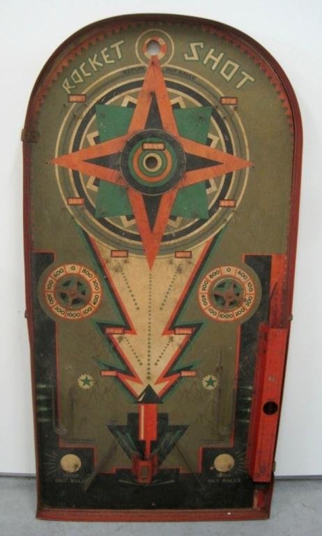 VINTAGE LINDSTROM ROCKET SHOT GAME: 24" x 12"