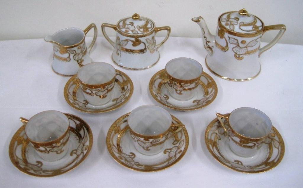 HAND PAINTED NIPPON TEA SET