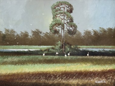 WILLIE DANIELS NIGHT BIRDS HIGHWAYMEN PAINTING