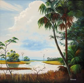 MARY ANN CARROLL FLORIDA RIVER HIGHWAYMEN PAINTING
