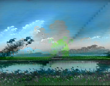 AL BLACK BACKWOODS FLORIDA HIGHWAYMEN PAINTING