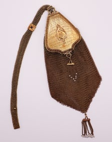 14K GOLD MESH COMPACT PURSE - TIFFANY & CO.