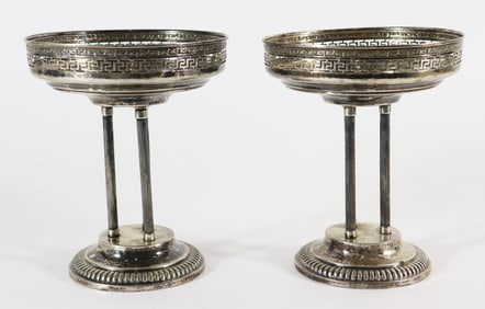 (2) POSEN 800 GERMAN SILVER COMPOTES