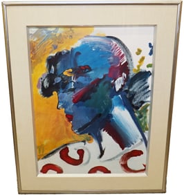 PETER MAX PALM BEACH LADY ARTIST PROOF LITHOGRAPH