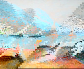 JOHN MANOL IMPRESSIONIST LANDSCAPE PAINTING