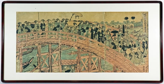 KEISAI EISEN RYOGOKU BRIDGE WOODBLOCK