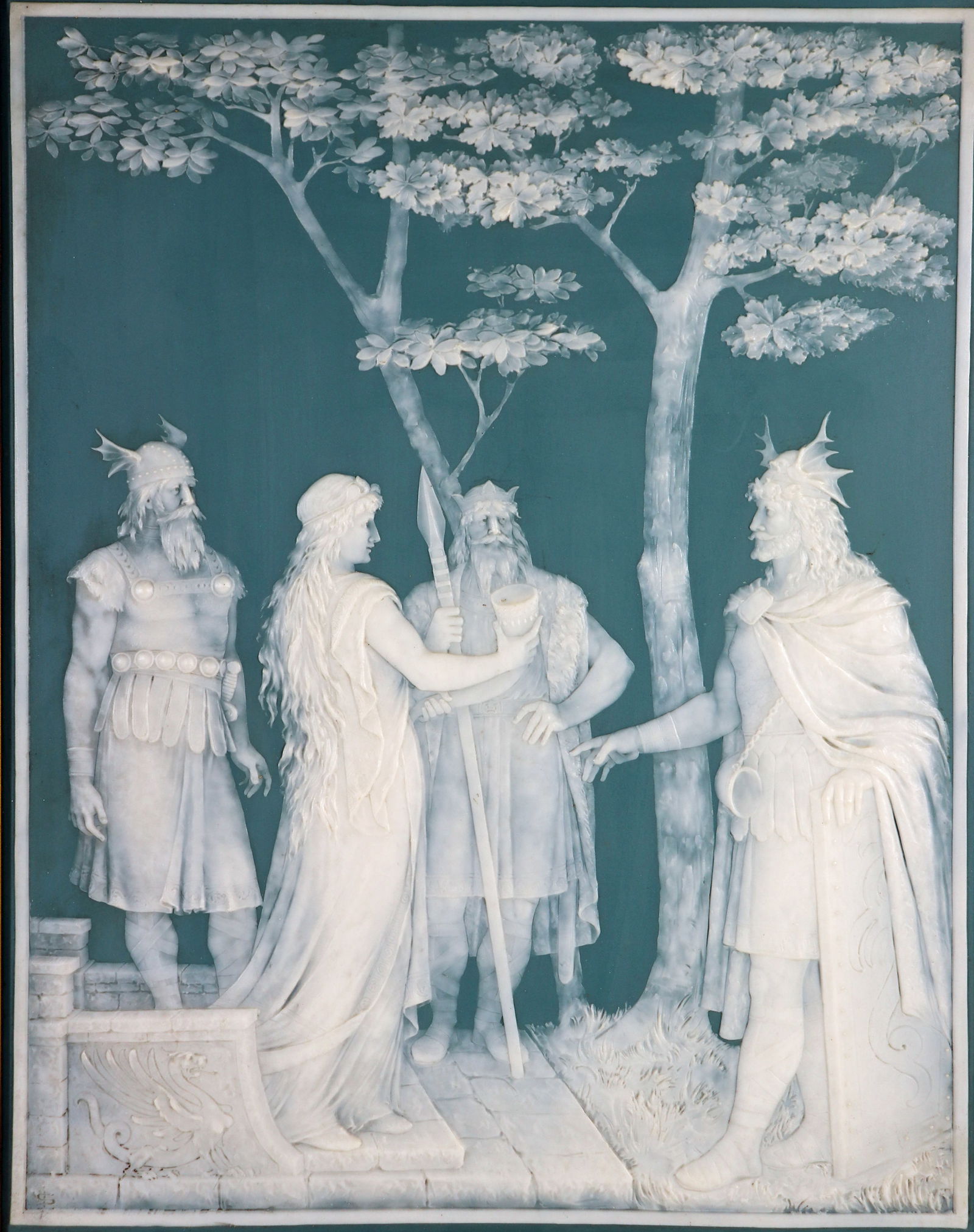 METTLACH PHANOLITH CLASSICAL PLAQUE (1 of 5)