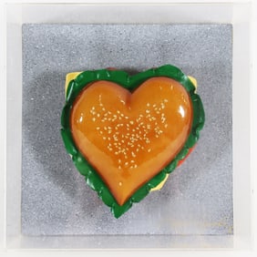 ROARK GOURLEY "HAMBURGER HEART" SCULPTURE