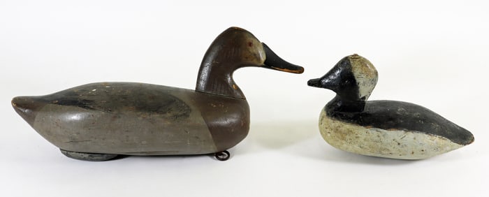 (2) ANTIQUE WOOD DUCK DECOYS