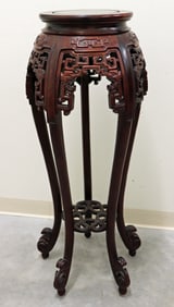 TALL CHINESE WOOD PLANT STAND