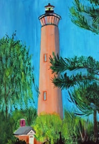 DONALD REGAN LIGHTHOUSE PAINTING