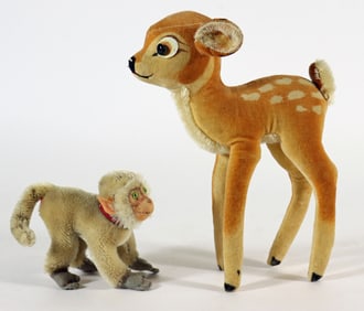 STEIFF DEER & MONKEY ANIMALS