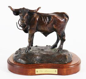 GILBERT BEALL BRONZE BULL "THE MAVERICK"