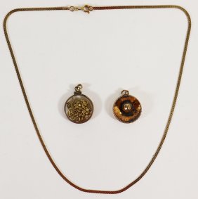 14K SOMBRERO, CHAIN, & PENDANT