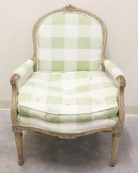 FRENCH LOUIS STYLE FAUTEUIL ARMCHAIR