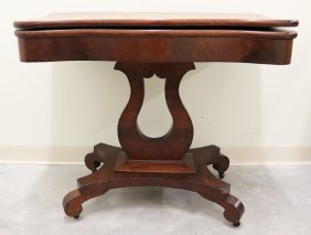 ANTIQUE EMPIRE FLIP TOP GAME TABLE