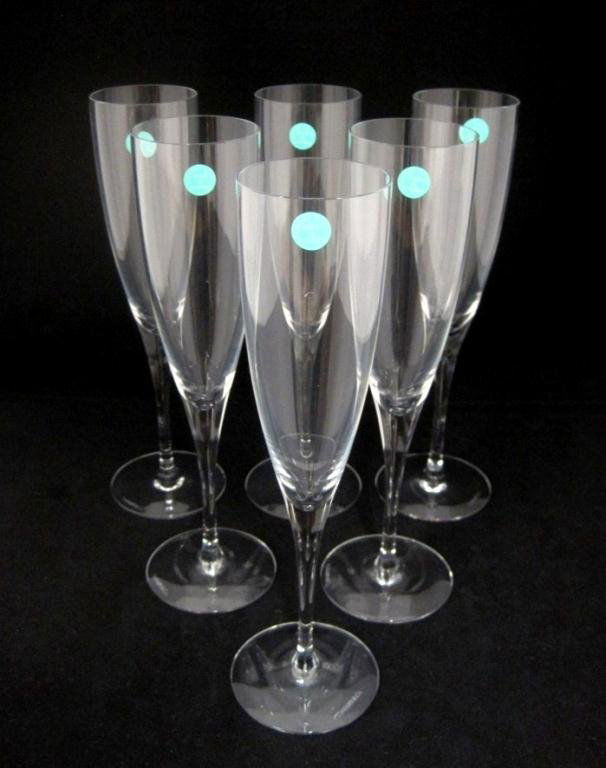 (6) TIFFANY & CO. CHAMPAGNE FLUTES