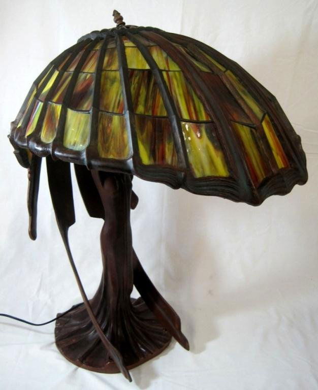 ART DECO AFTER BEHRENS SIGNED FIGURAL LAMP Sep 29, 2012 Vero Beach