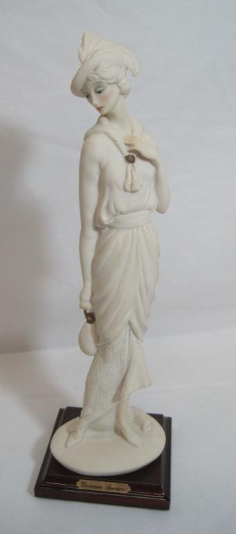 GIUSEPPE ARMANI LADY WITH BAG: 10 1/2" Tall. With original box.