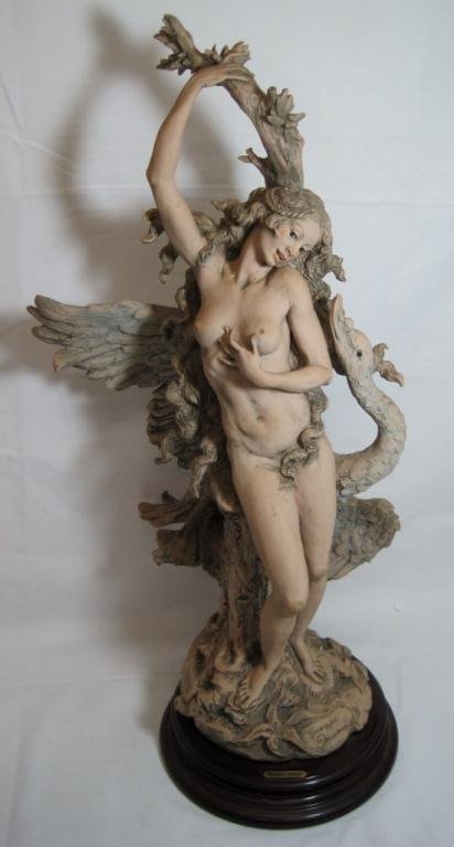 GIUSEPPE ARMANI SIENA NUDES LEDA WITH SWAN: 23" Tall. With original box. #'d /1500.