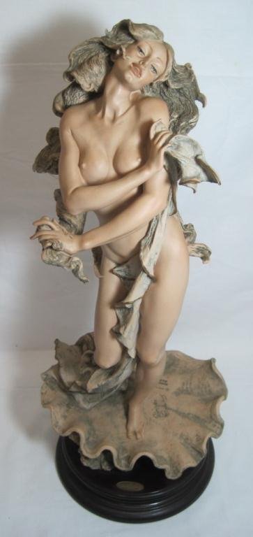 GIUSEPPE ARMANI PEARL FIGURINE: 568/1000. 17" Tall. With original box.