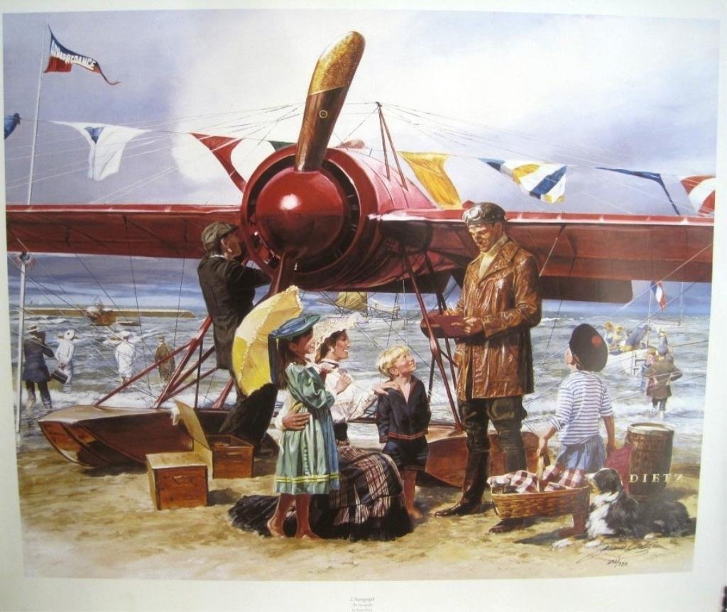 JAMES DIETZ SIGNED PRINT L'AUTOGRAPH: W/ COA #'d 292/750 .
