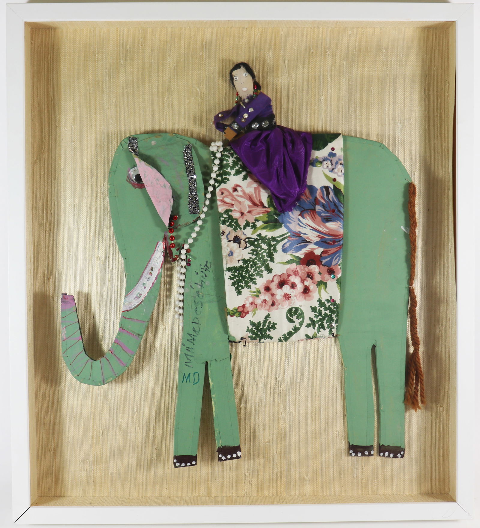 MAMIE DESCHILLIE NAVAJO WOMAN ON ELEPHANT ART (1 of 4)