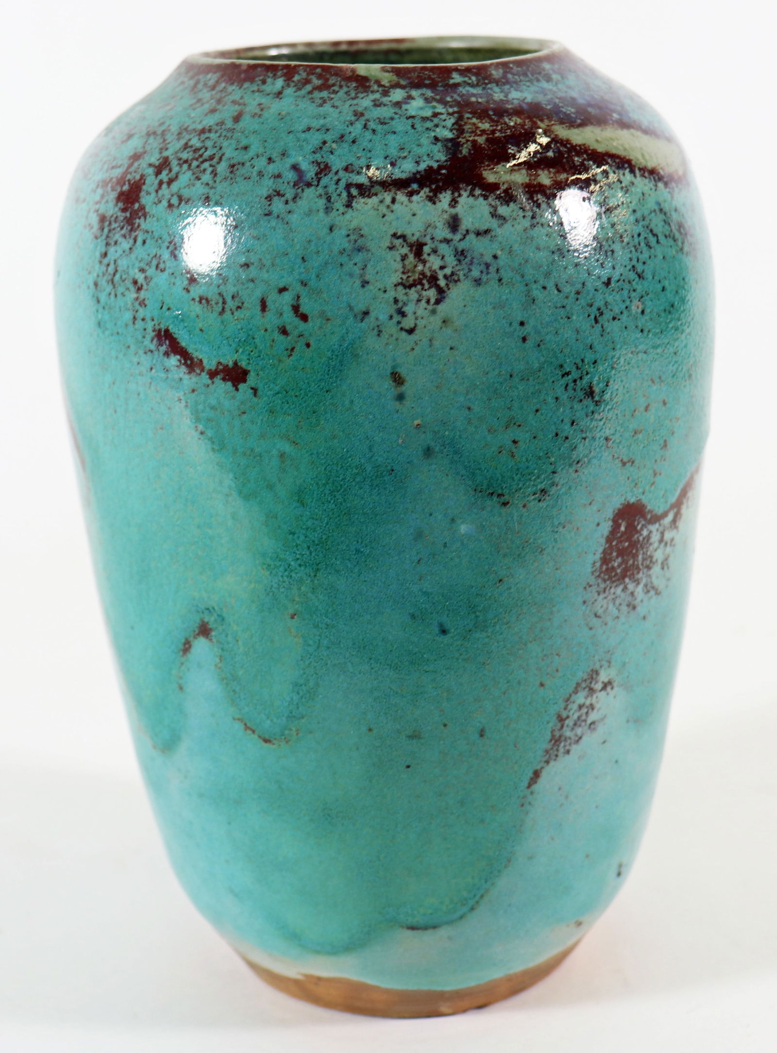 JUGTOWN POTTERY CHINESE BLUE VASE (1 of 4)