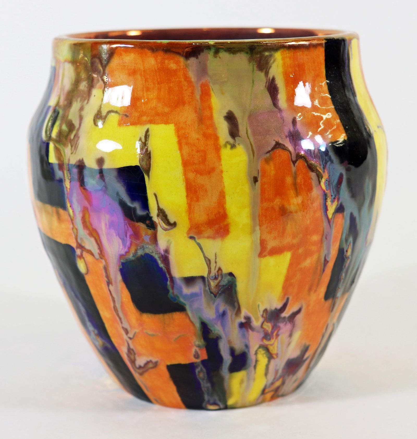 PAUL J KATRICH PORCELAIN LUSTERWARE VASE (1 of 5)