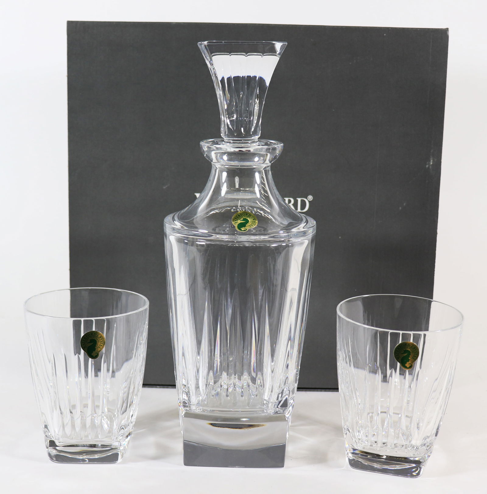WATERFORD CRYSTAL CLARION DECANTER & TUMBLER SET (1 of 2)