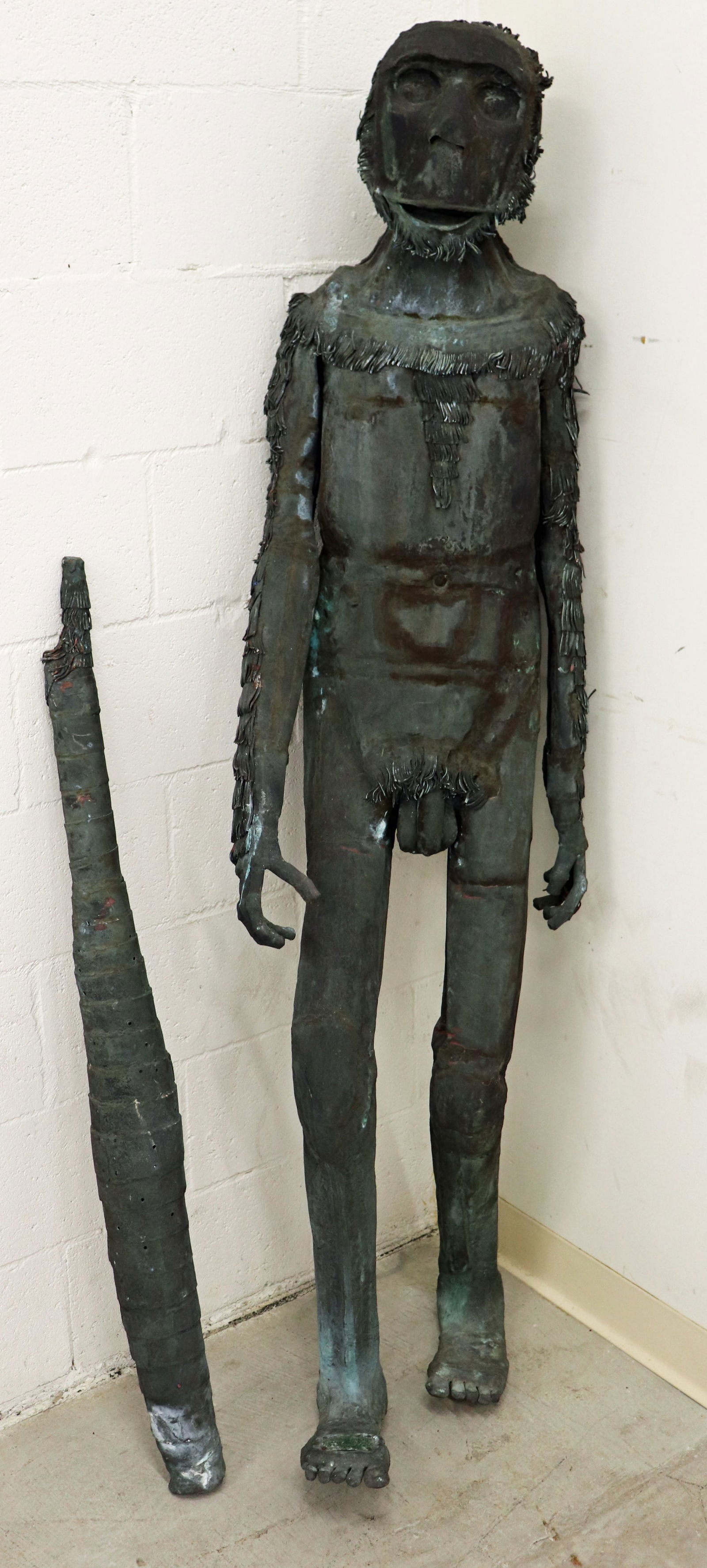LARRY CREEL "EARLY MAN" BRONZE SCULPTURE (1 of 4)