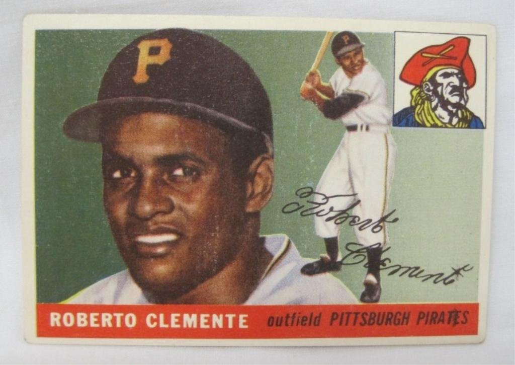 1955 TOPPS ROBERTO CLEMENTE BASEBALL CARD: # 164.