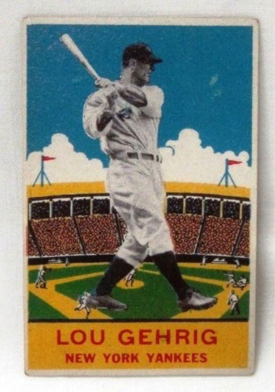 1933 LOU GEHRIG BASEBALL CARD