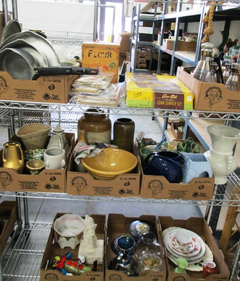 LARGE LOT OF COLLECTIBLES: Porcelain, Fiesta Ware, Carnival Glass, Murano, & more. Great lot of items for a dealer, collector, etc. LOCAL PICK UP ONLY.