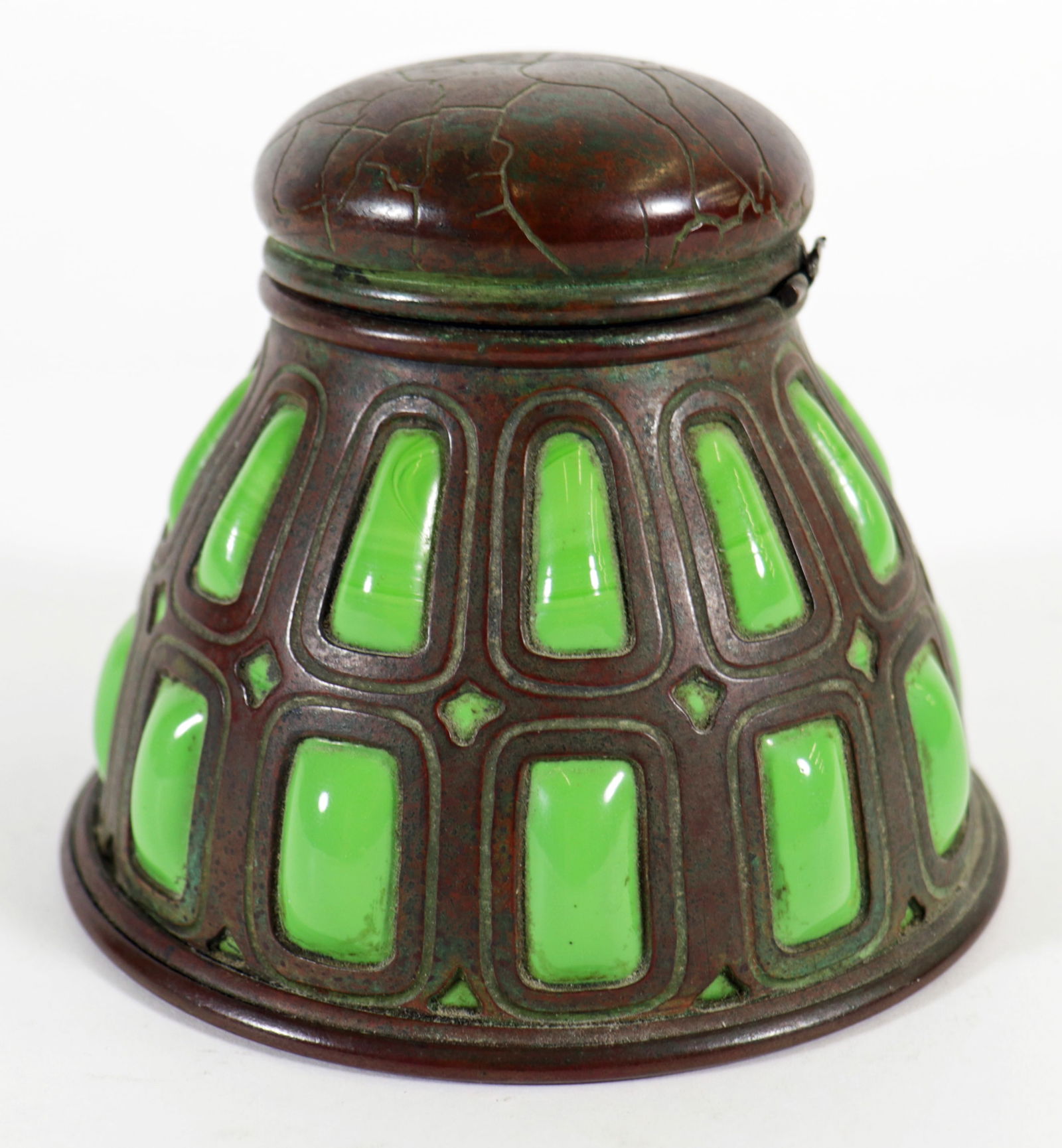 TIFFANY STUDIOS BLOWNOUT INKWELL (1 of 6)