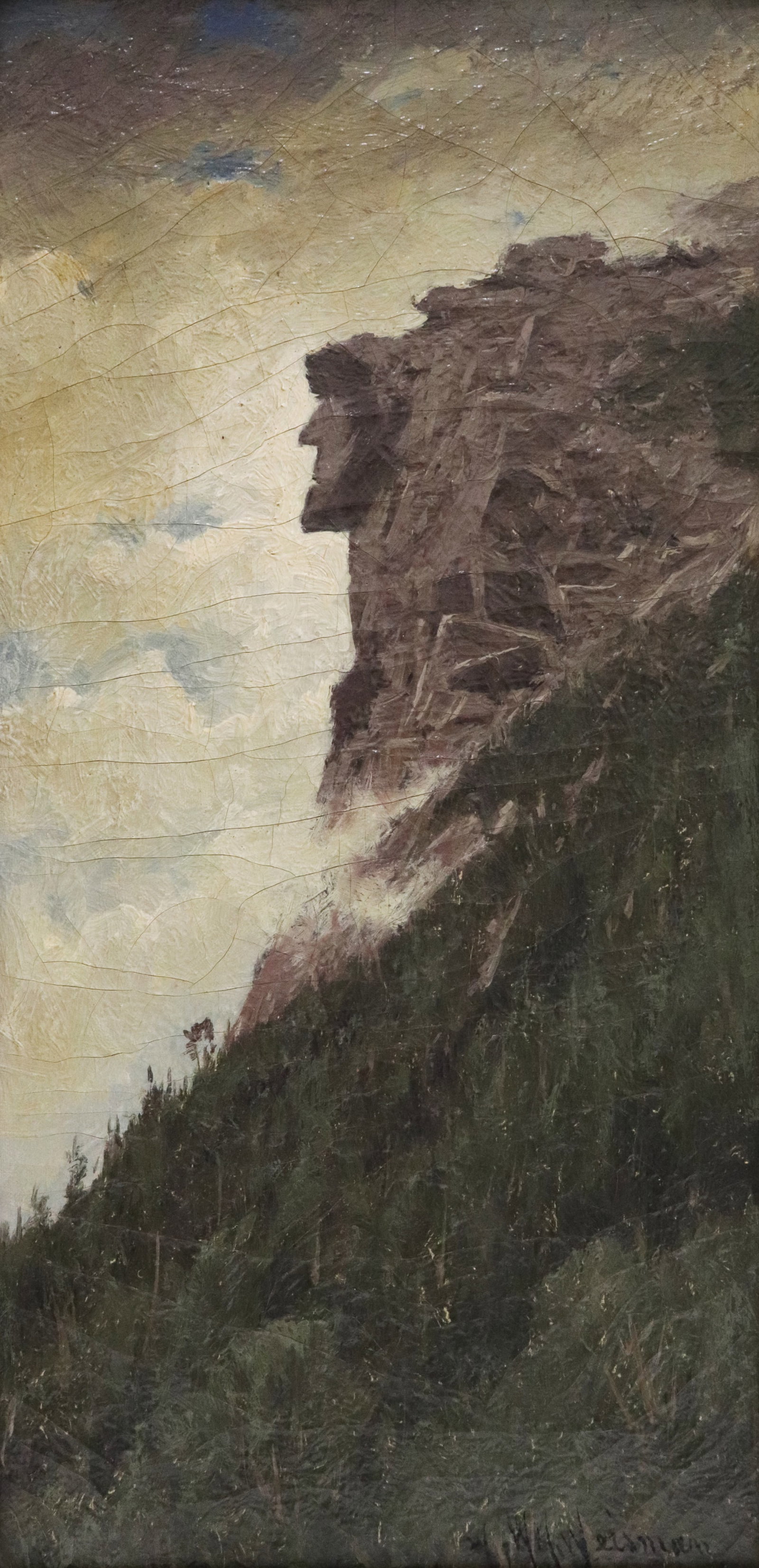 WILLIAM WEISMAN OLD MAN OF THE MOUNTAIN PAINTING (1 of 4)