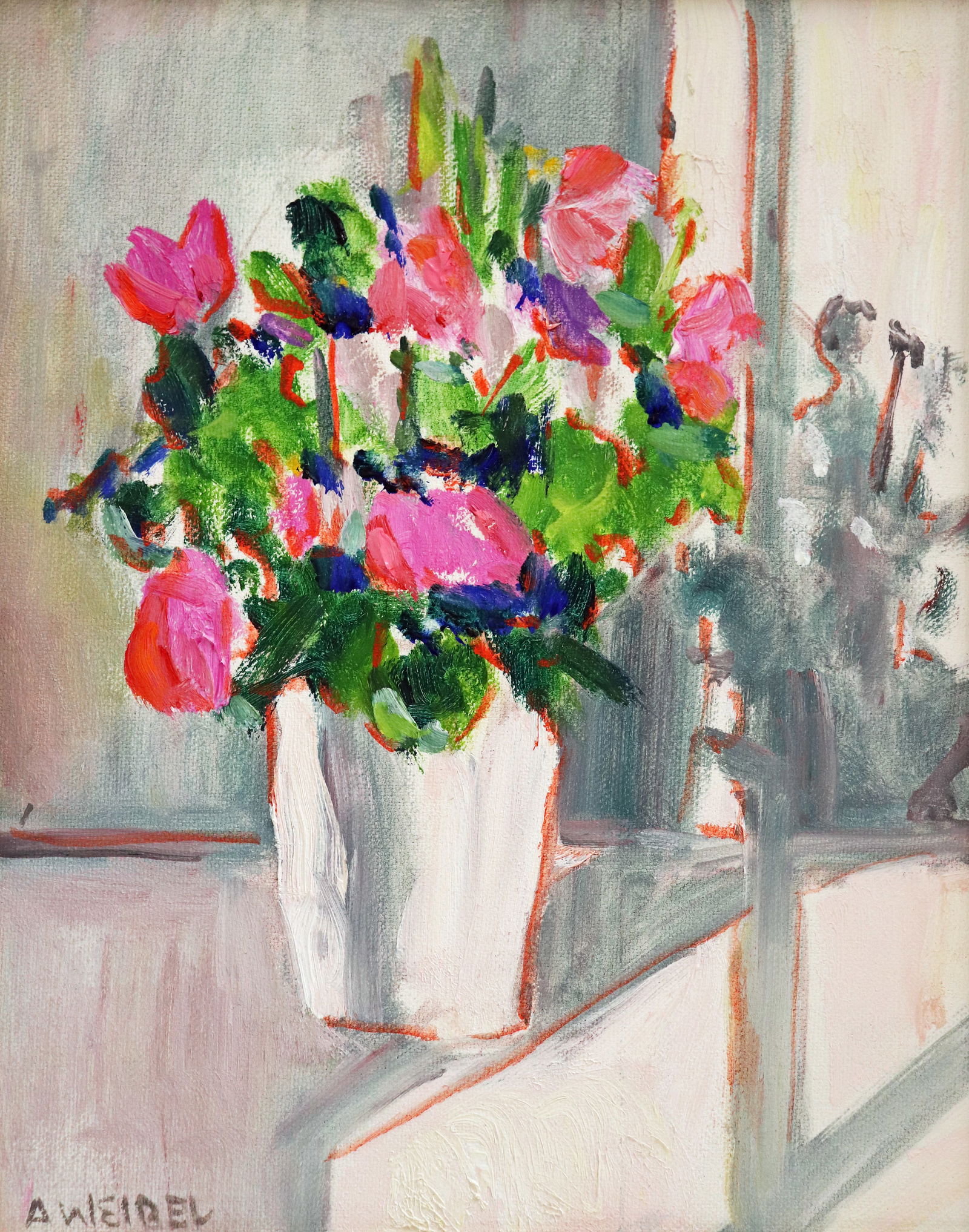ANN WEIBEL FLORAL STILL LIFE PAINTING (1 of 4)