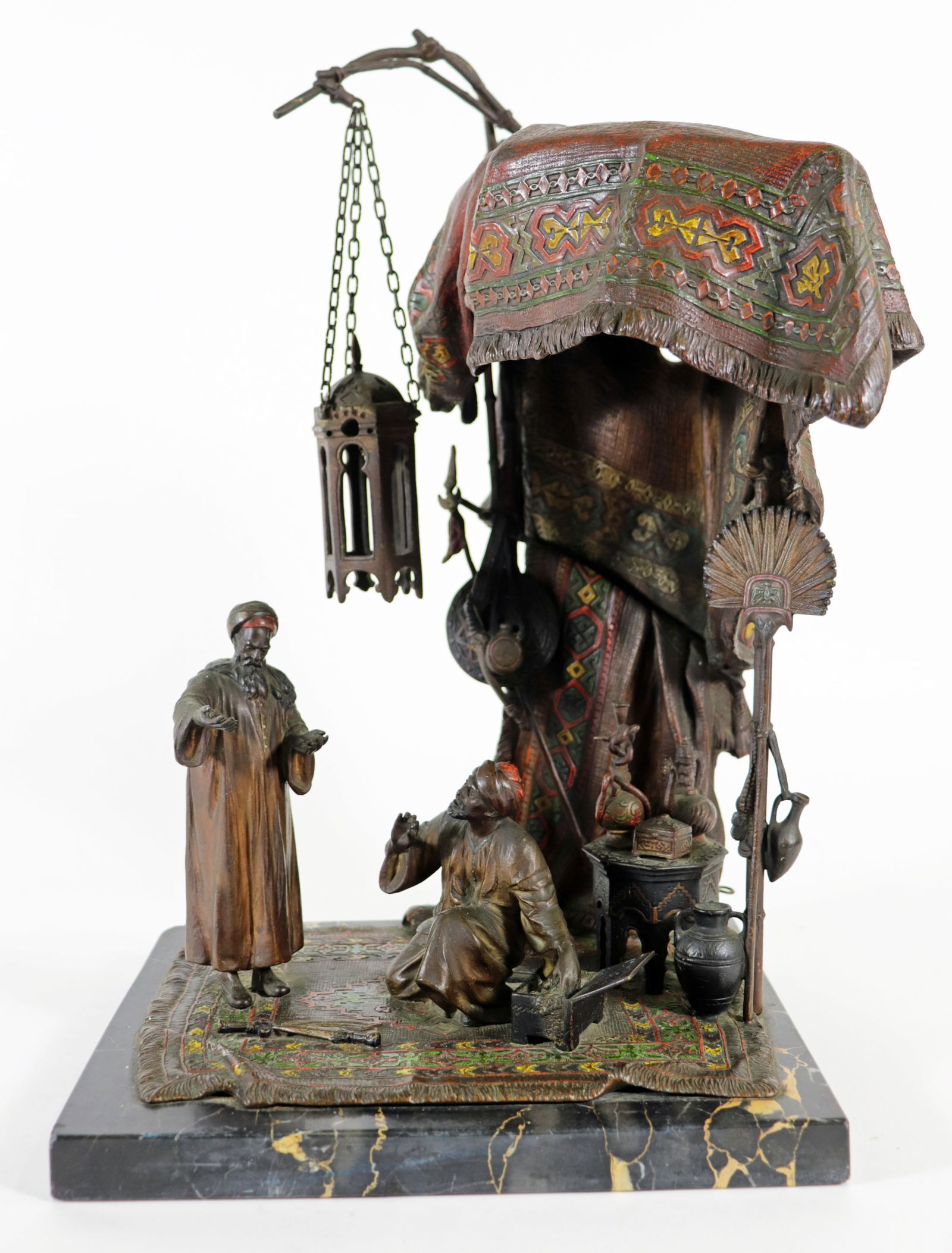 ANTON CHOTKA ORIENTALIST BRONZE SCULPTURE LAMP (1 of 7)
