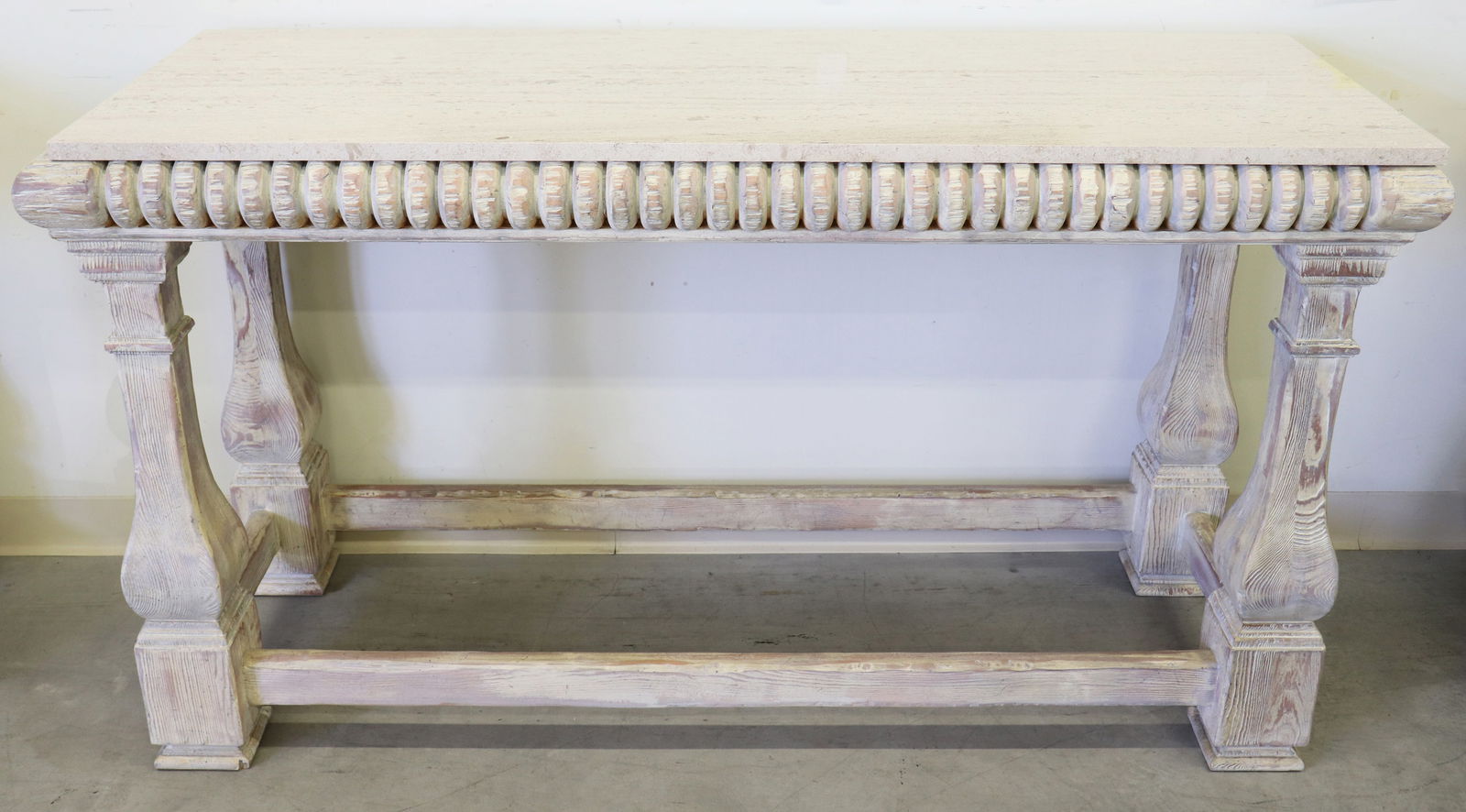 BAKER MARBLE TOP CONSOLE TABLE (1 of 3)