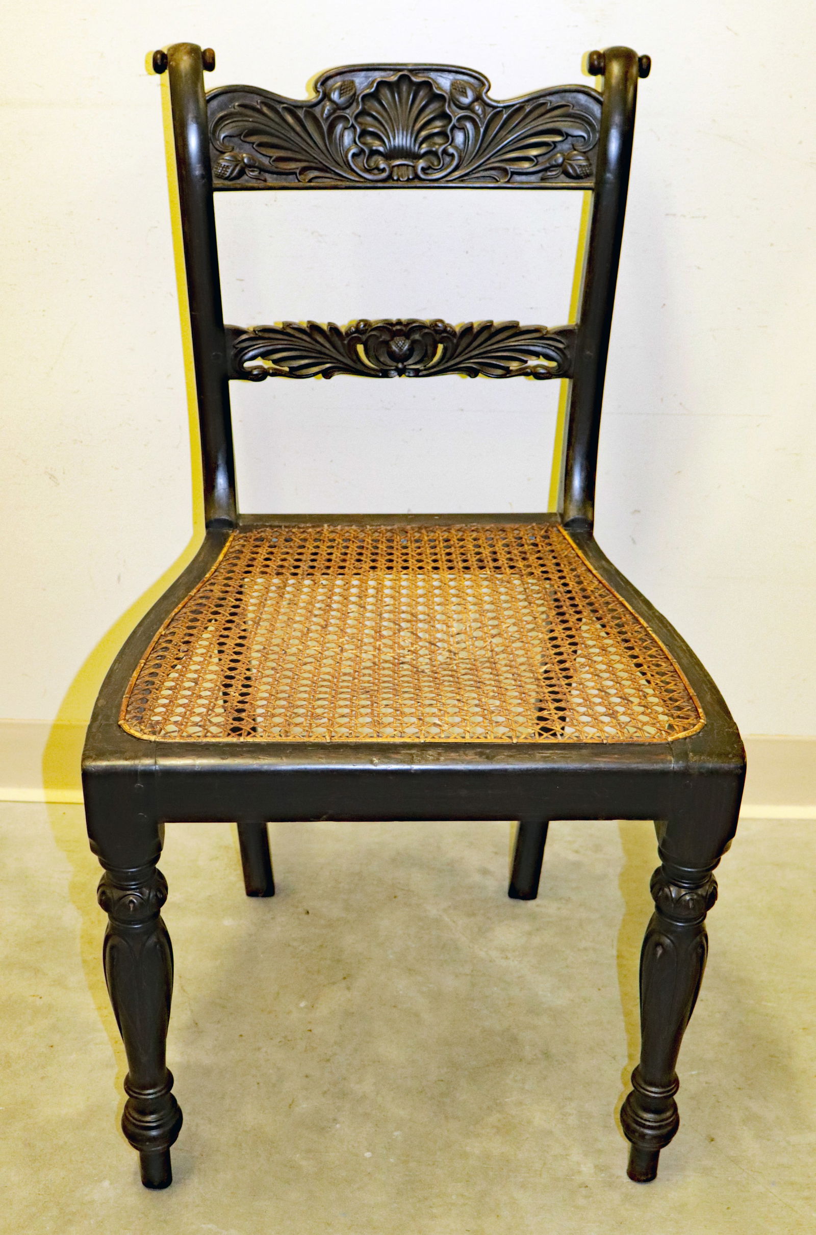 19TH CENTURY ANGLO INDIAN COROMANDEL CHAIR (1 of 4)