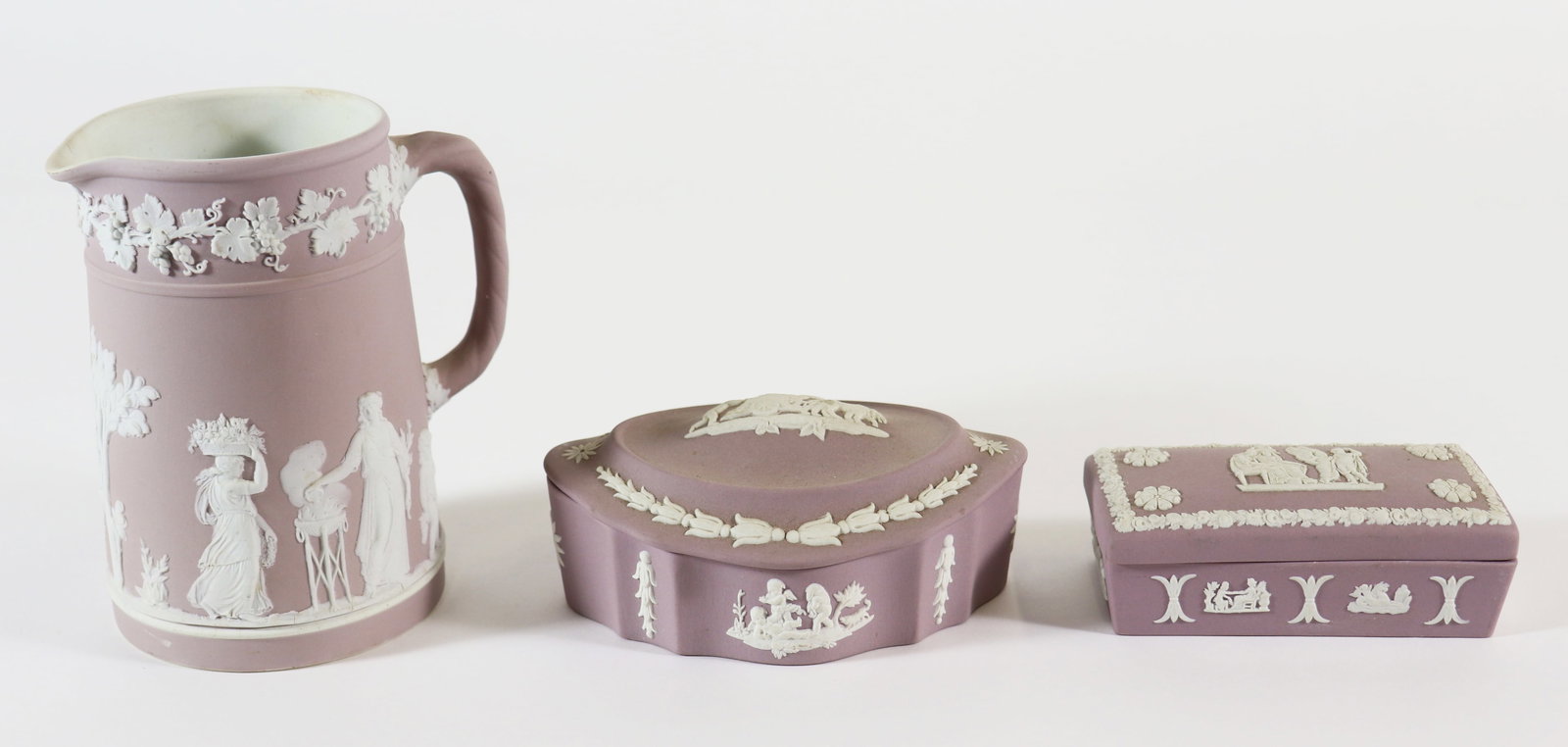 (3) WEDGWOOD LAVENDER JASPERWARE COLLECTION (1 of 4)