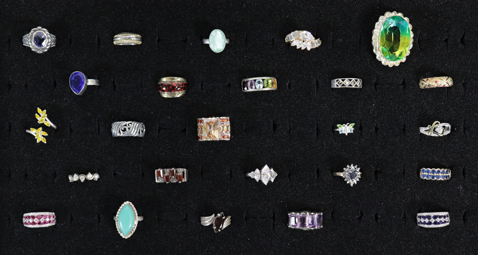 (25) VINTAGE STERLING SILVER RINGS (1 of 3)