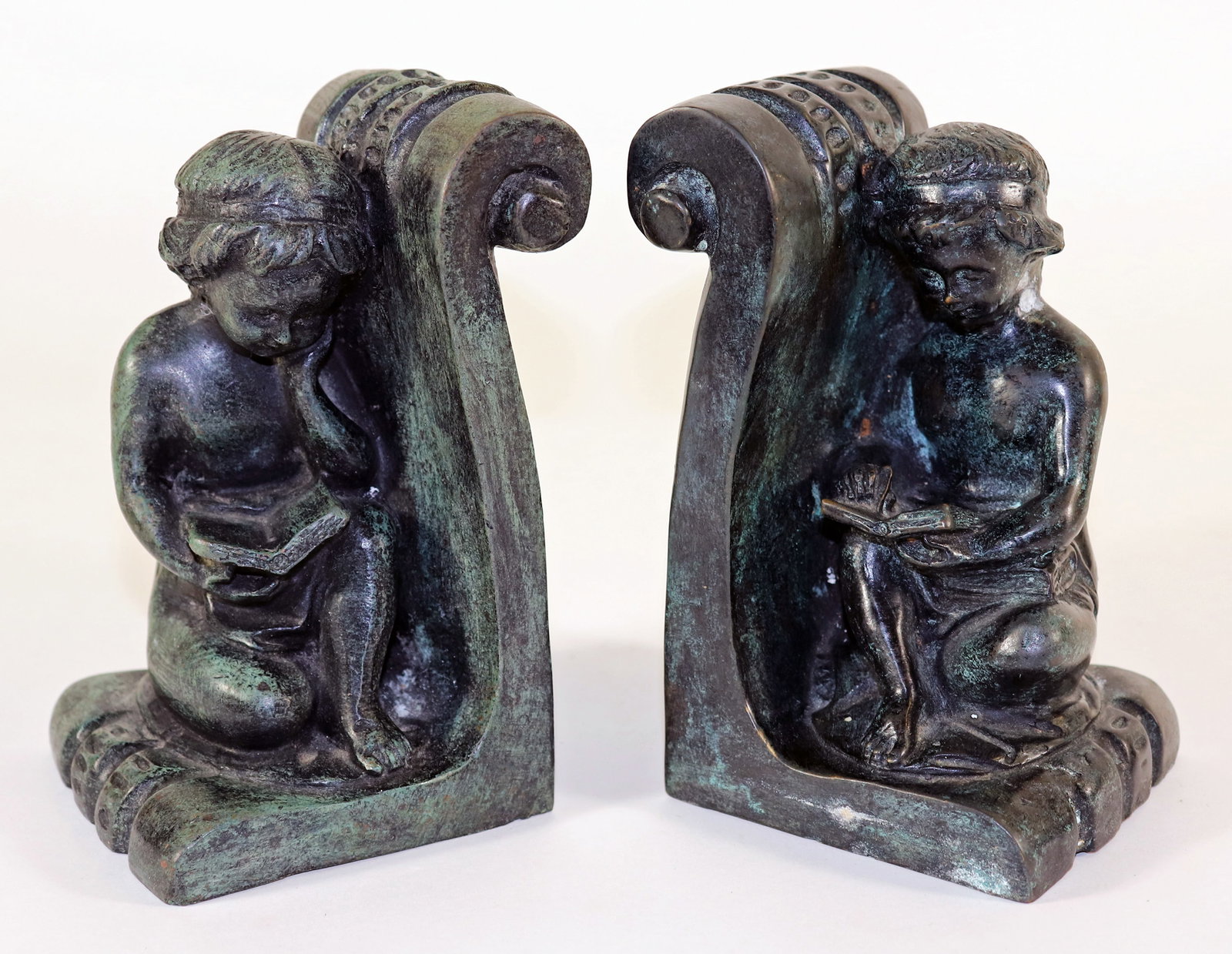 NEOCLASSICAL STYLE BRONZE MAITLAND SMITH BOOKENDS (1 of 3)