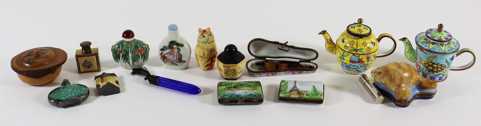 LIMOGES BOXES, KELVIN CHEN TEAPOTS, SNUFF BOTTLES (1 of 5)