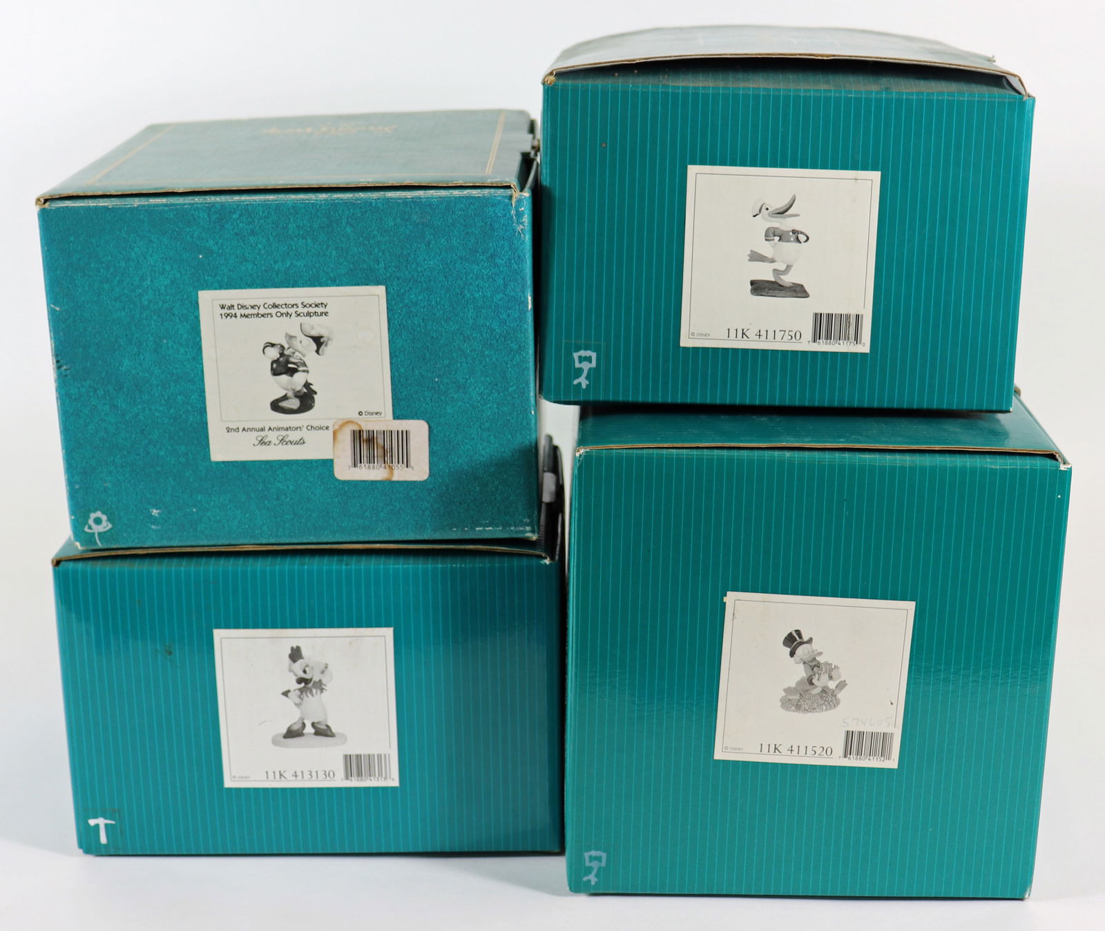 (4) WALT DISNEY DONALD & DAISY DEBUT COLLECTIBLES (1 of 1)