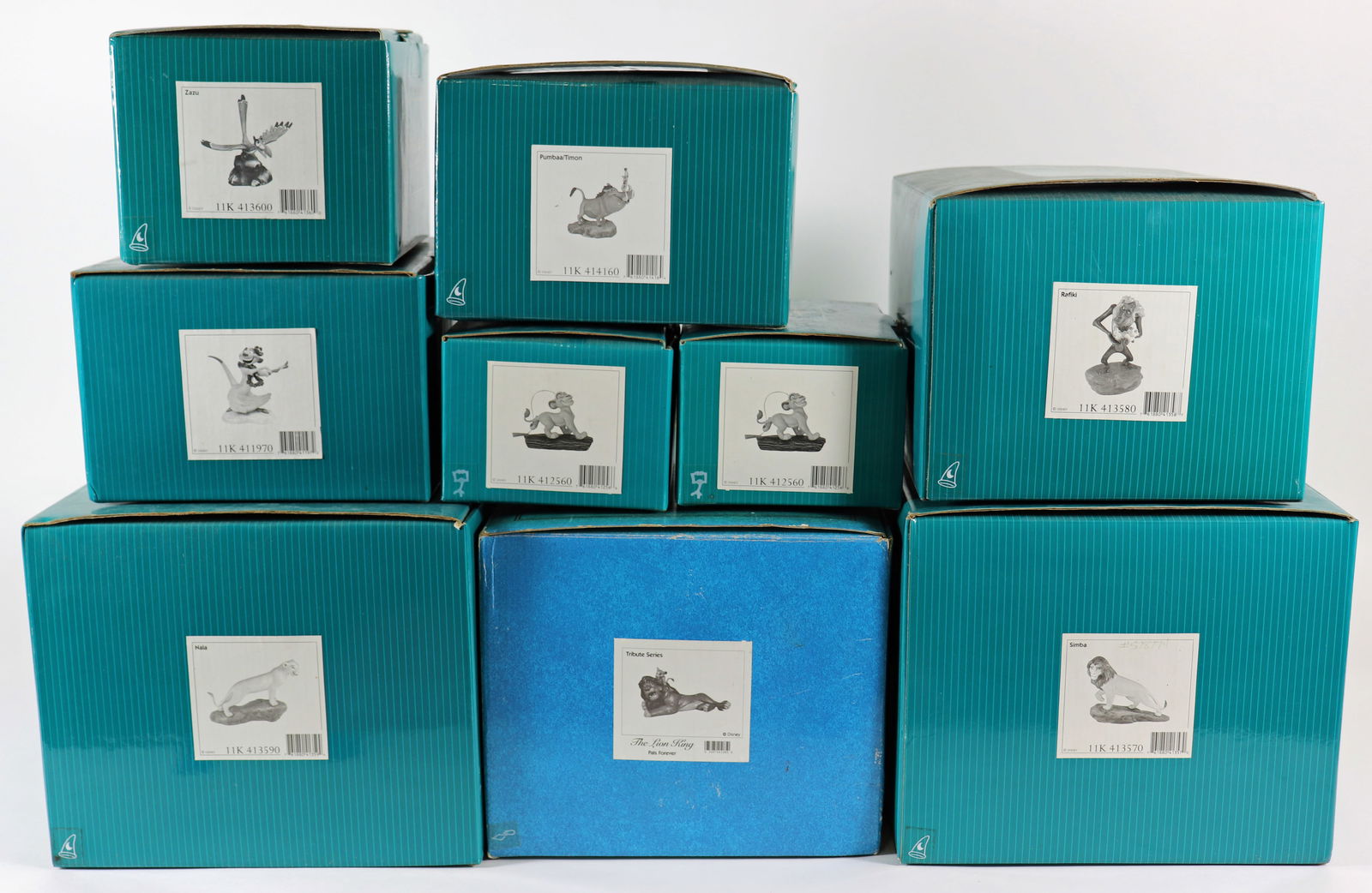 (9) WALT DISNEY THE LION KING BOXED COLLECTIBLES (1 of 2)