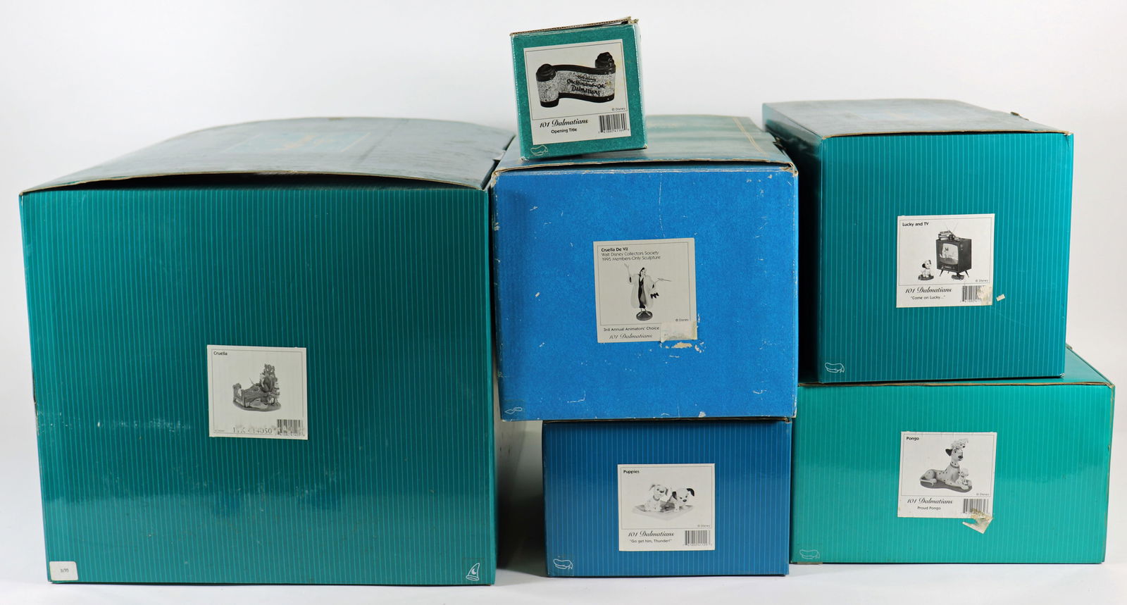 (6) WALT DISNEY 101 DALMATIANS BOXED COLLECTIBLES (1 of 1)